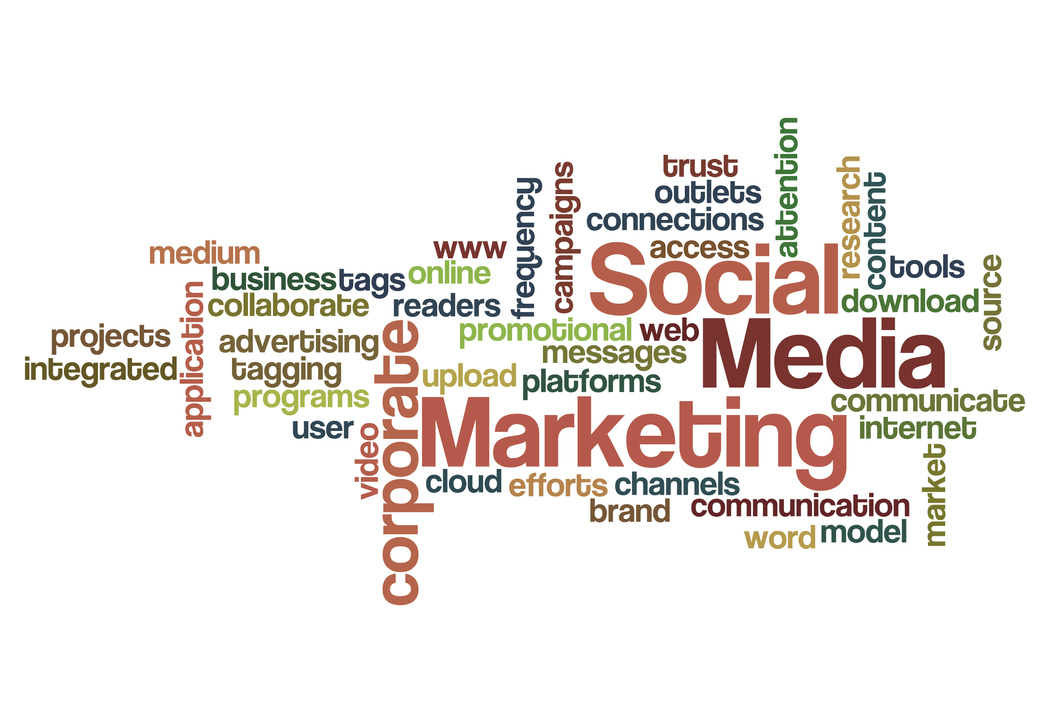 social media marketing concept background